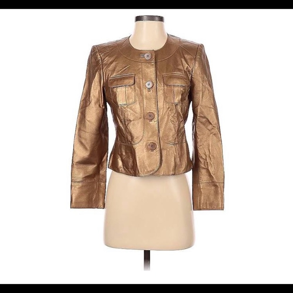 Talbots Genuine Leather Jacket size 12W